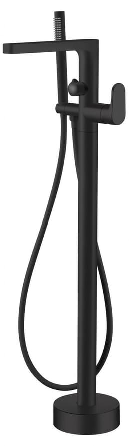 Плитка Boheme Spectre Смеситель SPECTRE для ванны напольный с лейкой черный матовый  поверхность матовая