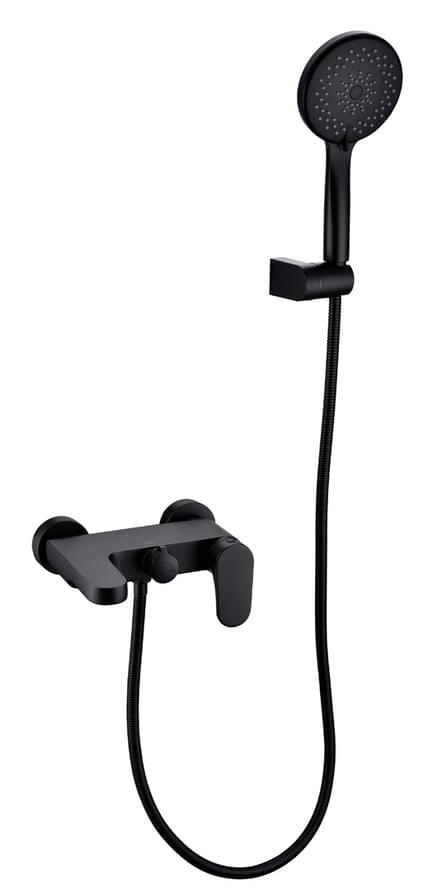 Плитка Boheme Spectre Смеситель SPECTRE для ванны с лейкой черный матовый  поверхность матовая