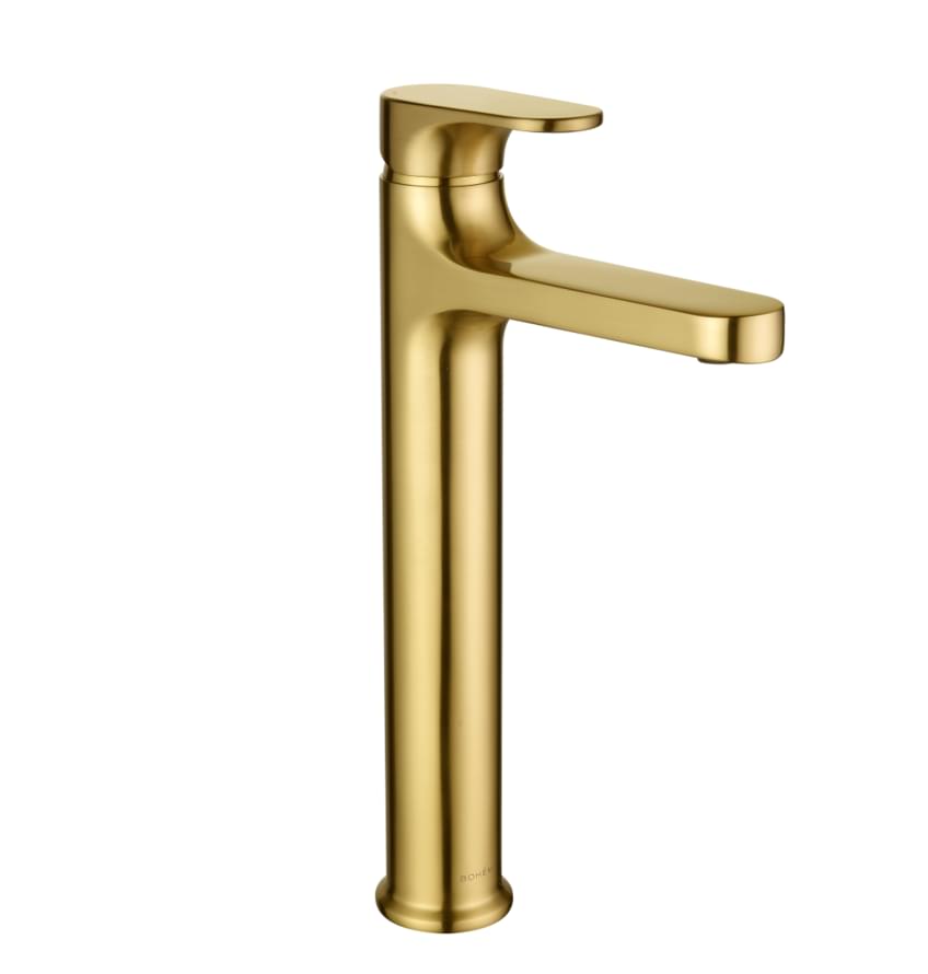 Плитка Boheme Spectre Смеситель SPECTRE для раковины высокий золото брашированное  поверхность брашированная