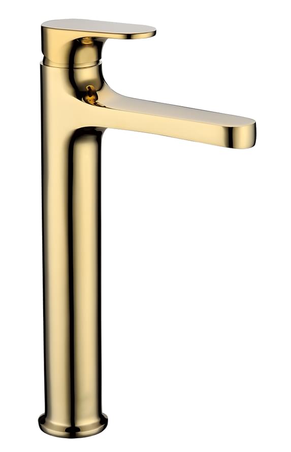 Плитка Boheme Spectre Смеситель SPECTRE для раковины высокий золото  поверхность глянец