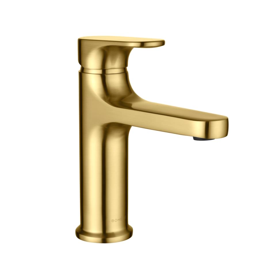 Плитка Boheme Spectre Смеситель SPECTRE для раковины золото брашированное  поверхность брашированная