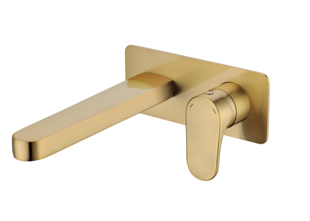 Плитка Boheme Spectre Смеситель SPECTRE для раковины настенный с внутренней частью бронза  поверхность глянец