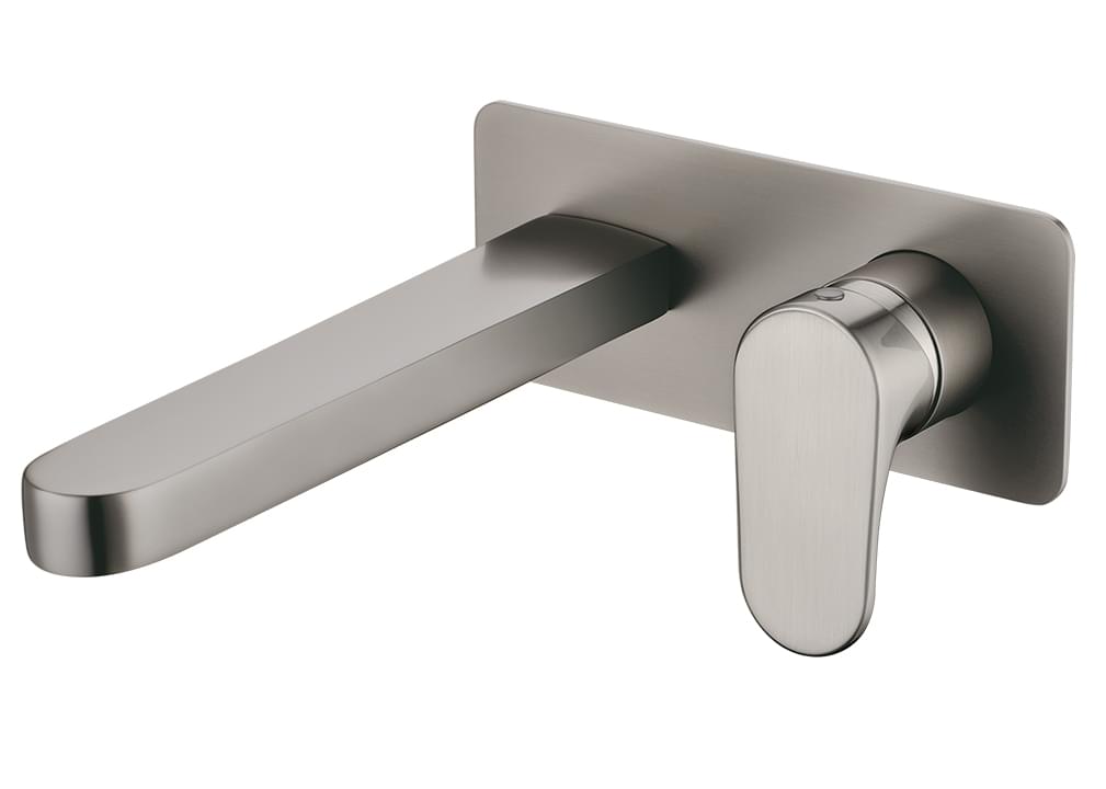 Плитка Boheme Spectre Смеситель SPECTRE для раковины настенный с внутренней частью никель  поверхность брашированная