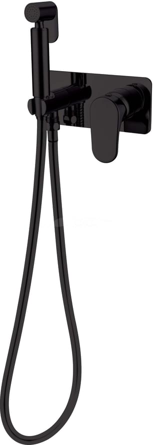 Плитка Boheme Spectre Смеситель SPECTRE с гигиеническим душем черный матовый  поверхность матовая