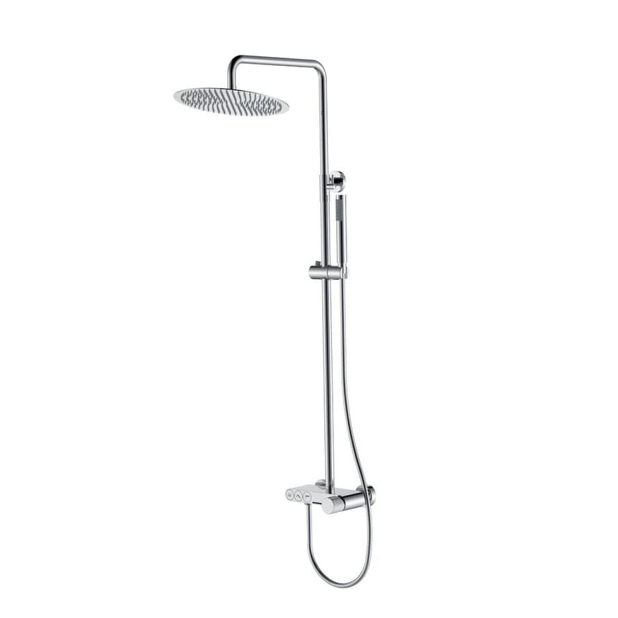 Плитка Boheme Stick Душевая система STICK LINEA со смесителем хром  поверхность глянец