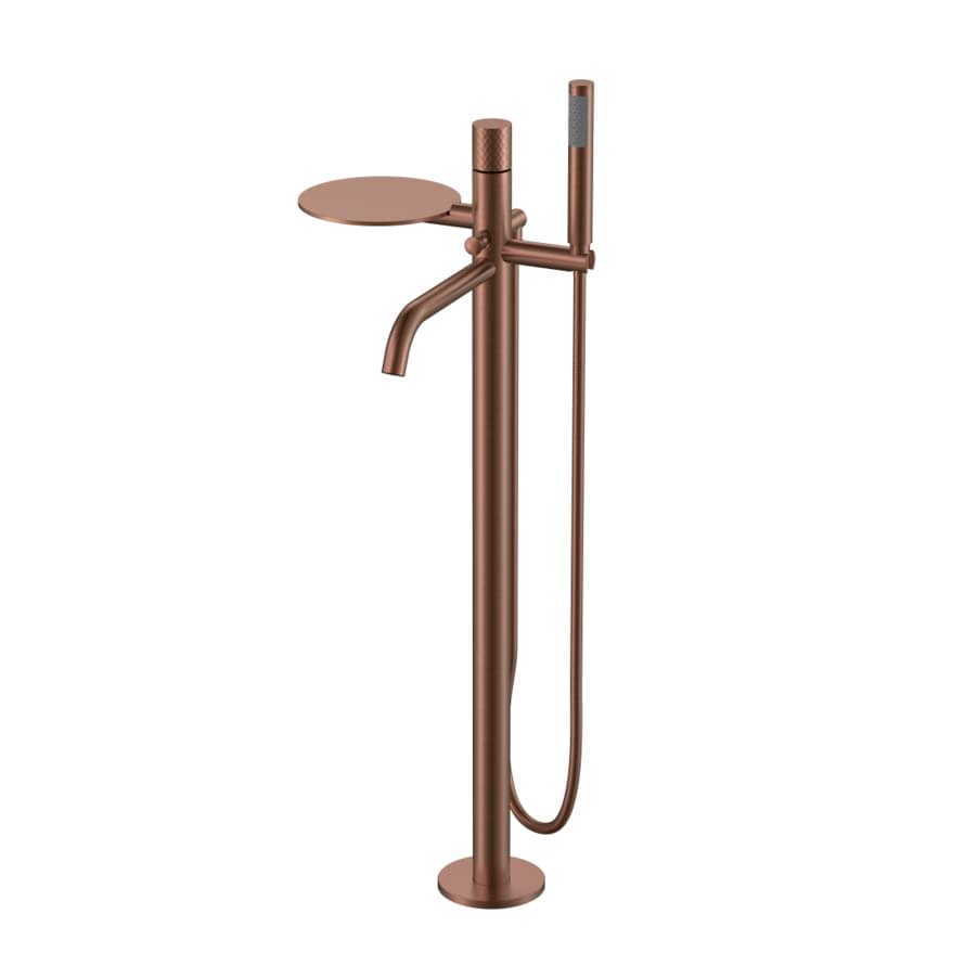 Плитка Boheme Stick Смеситель STICK DIAMOND для ванны напольный с лейкой бронза  поверхность брашированная