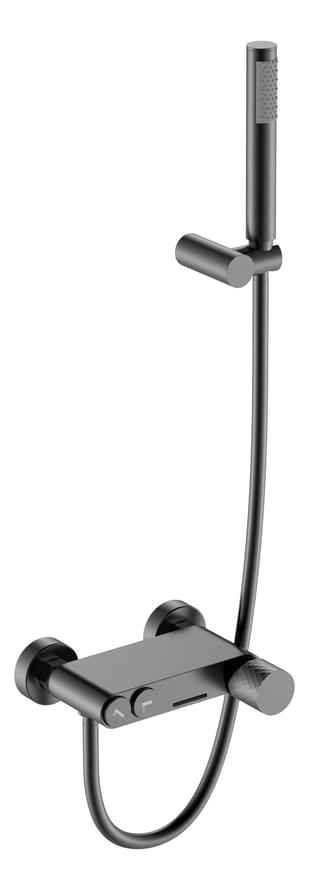 Плитка Boheme Stick Смеситель STICK DIAMOND для ванны с лейкой оружейная сталь брашированная  поверхность брашированная