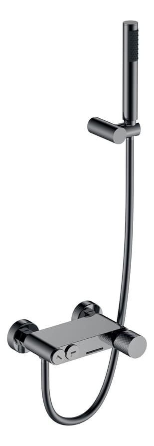 Плитка Boheme Stick Смеситель STICK DIAMOND для ванны с лейкой оружейная сталь  поверхность глянец