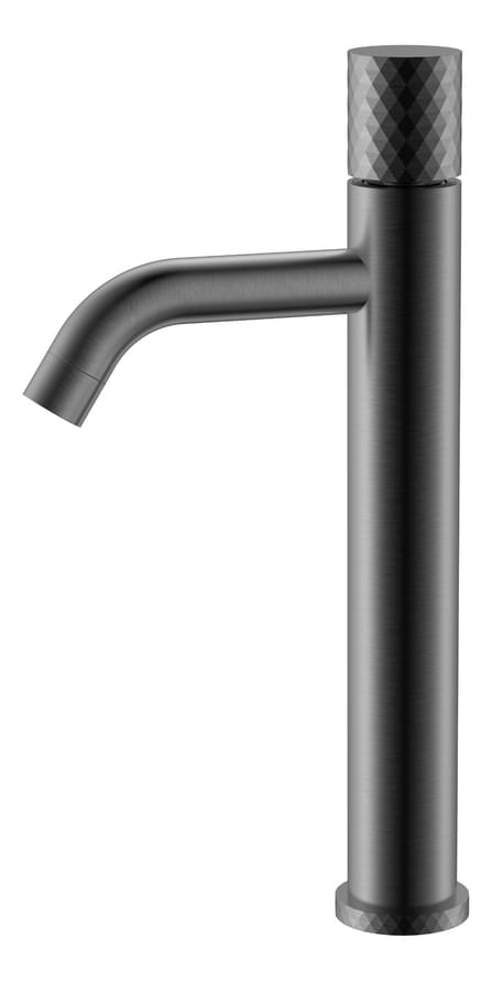 Плитка Boheme Stick Смеситель STICK DIAMOND для раковины высокий оружейная сталь брашированная  поверхность брашированная