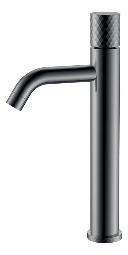 Плитка Boheme Stick Смеситель STICK DIAMOND для раковины высокий оружейная сталь  поверхность глянец