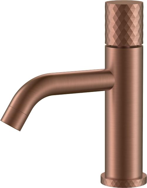 Плитка Boheme Stick Смеситель STICK DIAMOND для раковины медь  поверхность брашированная