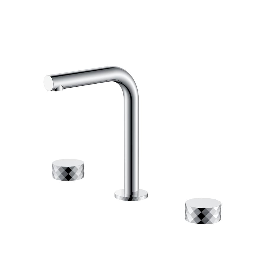 Плитка Boheme Stick Смеситель STICK DIAMOND для раковины на 3 отверстия хром  поверхность глянец