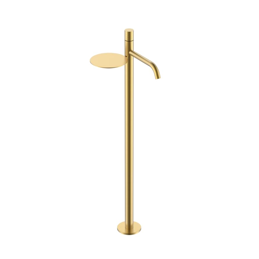 Плитка Boheme Stick Смеситель STICK DIAMOND для раковины напольный золото брашированное  поверхность брашированная