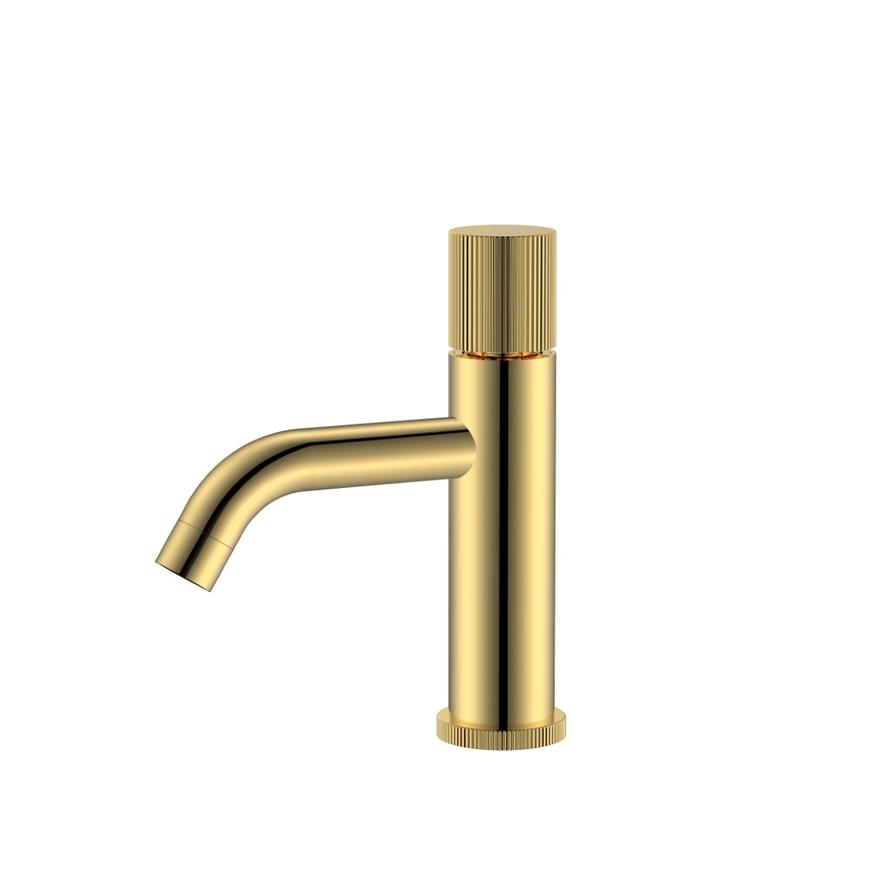 Плитка Boheme Stick Смеситель STICK LINEA для раковины золото  поверхность глянец