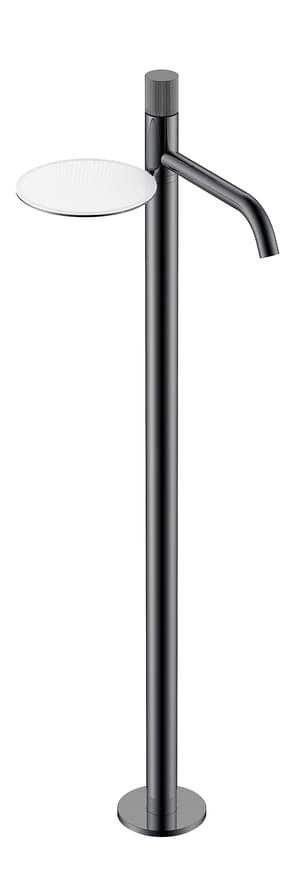 Плитка Boheme Stick Смеситель STICK LINEA для раковины напольный оружейная сталь  поверхность глянец