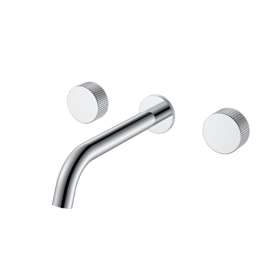 Плитка Boheme Stick Смеситель STICK LINEA для раковины настенный на 3 отверстия с внутренней частью хром  поверхность глянец