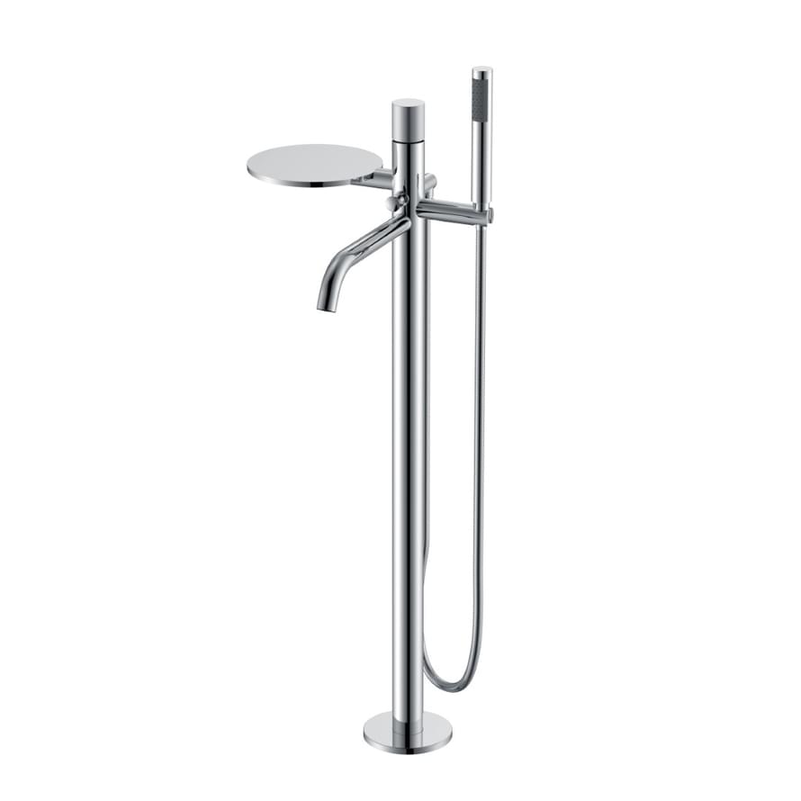 Плитка Boheme Stick Смеситель STICK SPIRALE для ванны напольный с лейкой хром  поверхность глянец