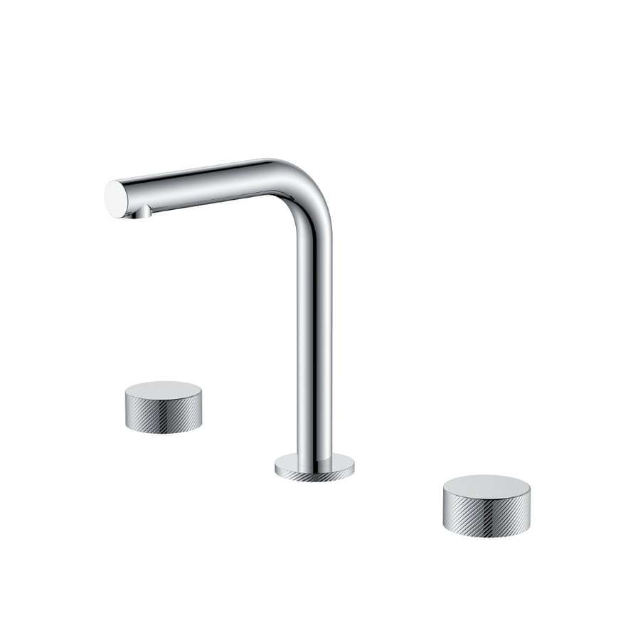 Плитка Boheme Stick Смеситель STICK SPIRALE для раковины на 3 отверстия хром  поверхность глянец