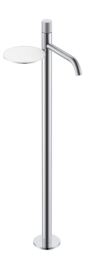 Плитка Boheme Stick Смеситель STICK SPIRALE для раковины напольный хром  поверхность глянец