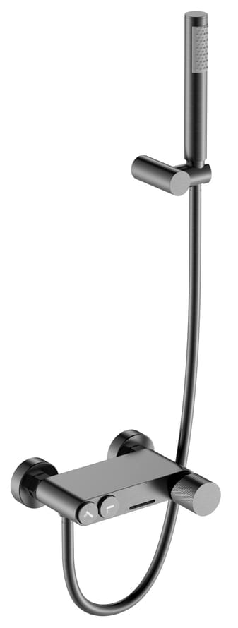 Плитка Boheme Stick Смеситель STICK TOUCH для ванны с лейкой оружейная сталь брашированная  поверхность брашированная