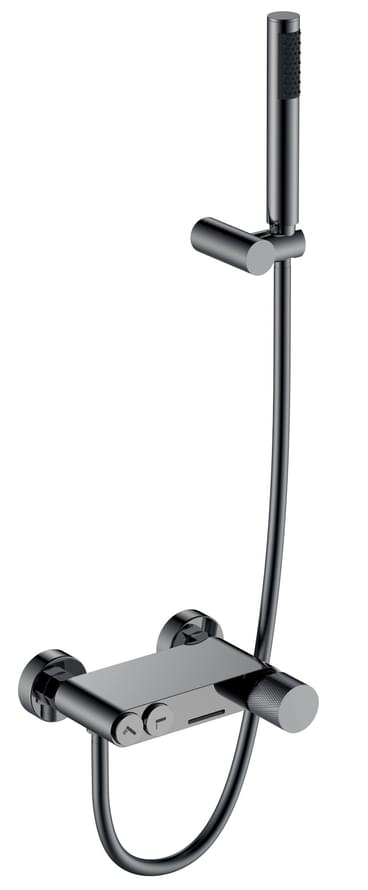 Плитка Boheme Stick Смеситель STICK TOUCH для ванны с лейкой оружейная сталь  поверхность глянец