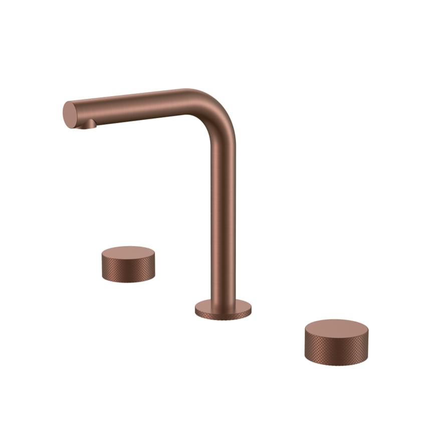 Плитка Boheme Stick Смеситель STICK TOUCH для раковины на 3 отверстия бронза  поверхность брашированная