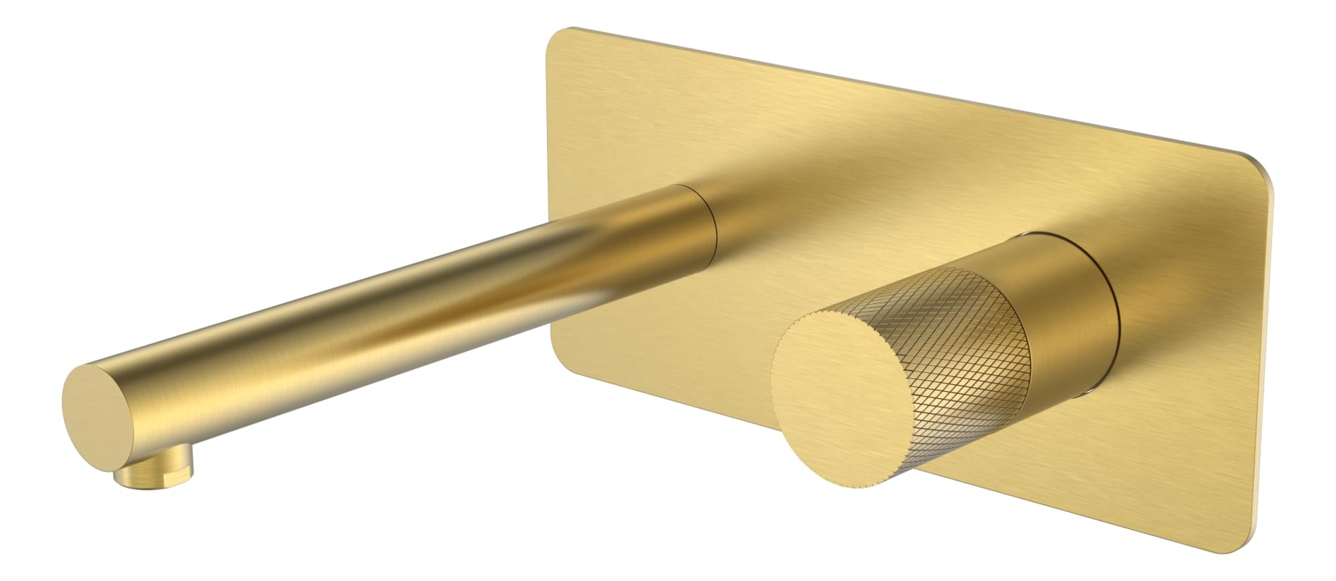 Плитка Boheme Stick Смеситель STICK TOUCH для раковины настенный с внутренней частью золото брашированное  поверхность брашированная