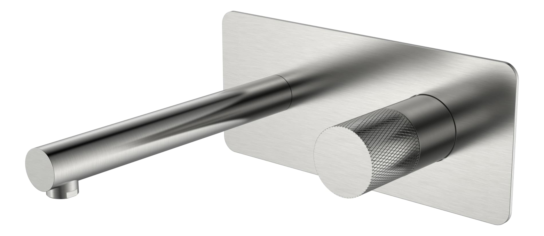 Плитка Boheme Stick Смеситель STICK TOUCH для раковины настенный с внутренней частью никель  поверхность брашированная