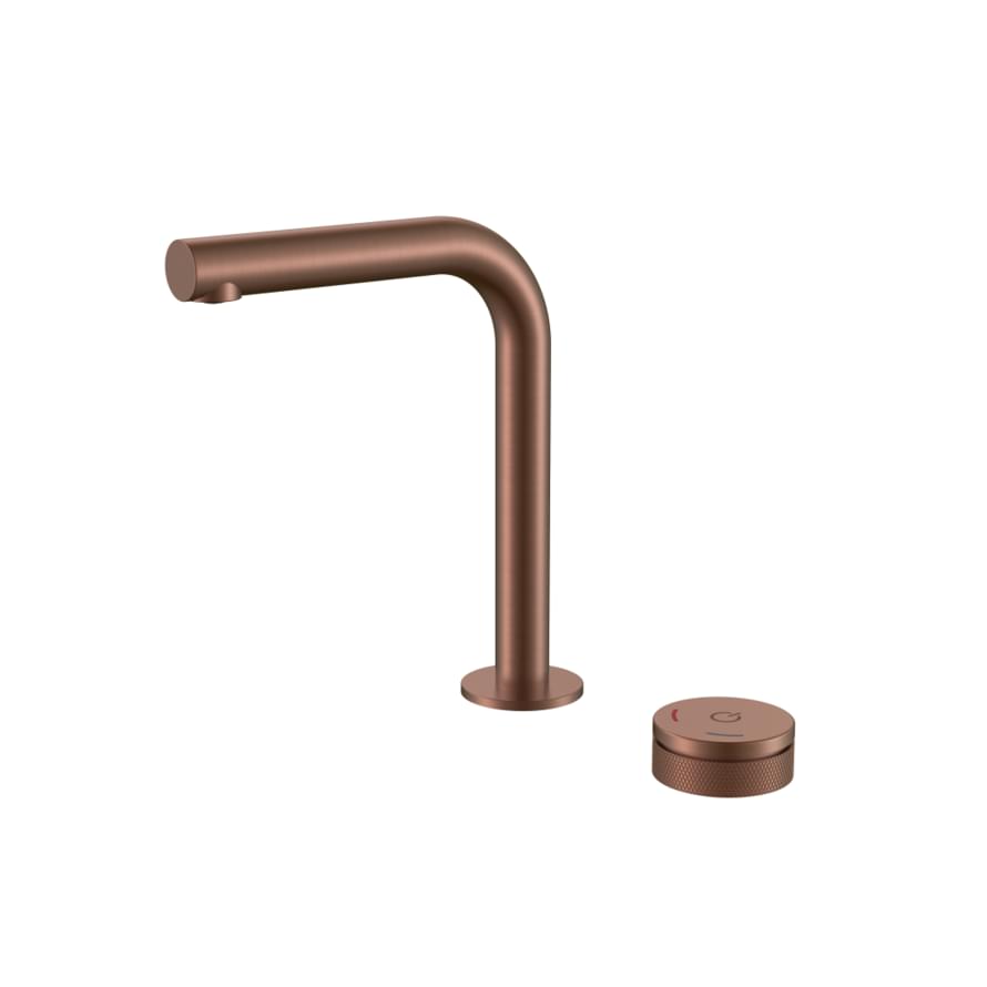 Плитка Boheme Tech Смеситель TECH для раковины автоматический бронза  поверхность брашированная