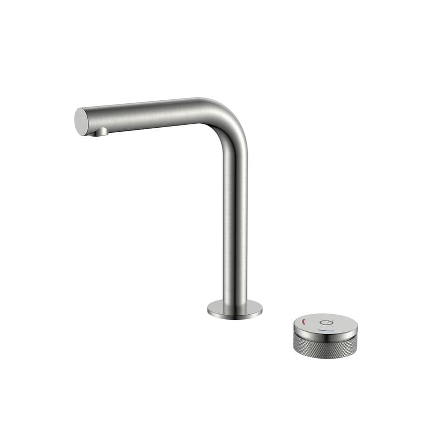 Плитка Boheme Tech Смеситель TECH для раковины автоматический никель  поверхность брашированная