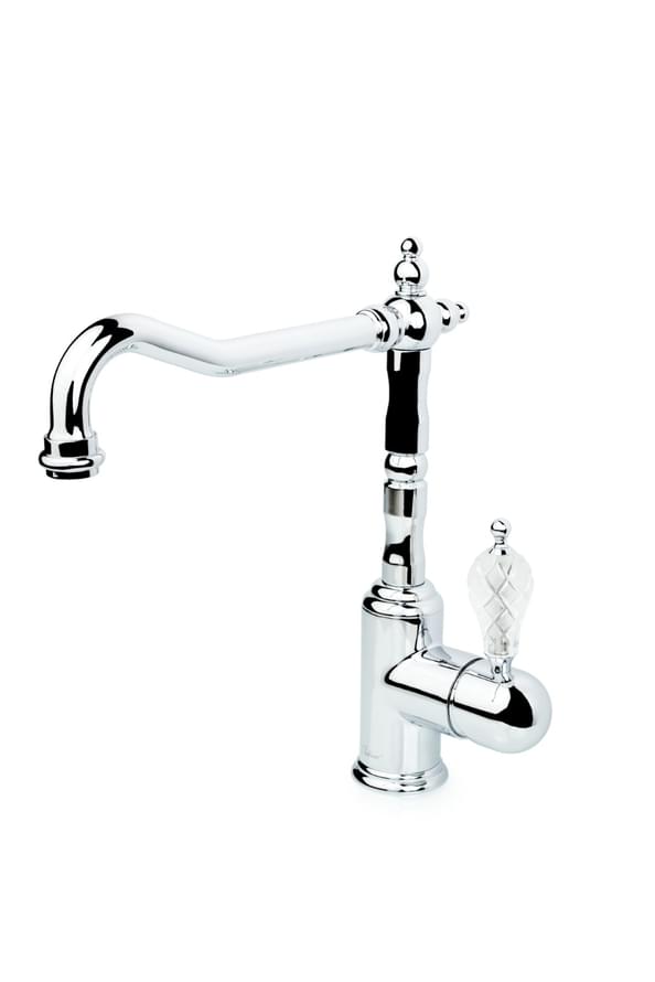 Плитка Boheme Tradizionale Смеситель TRADIZIONALE CRYSTAL для кухни хром  поверхность глянец