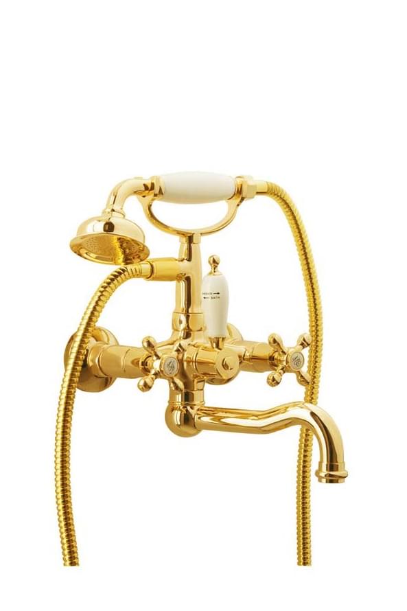 Плитка Boheme Tradizionale Смеситель TRADIZIONALE для ванны золото  поверхность глянец