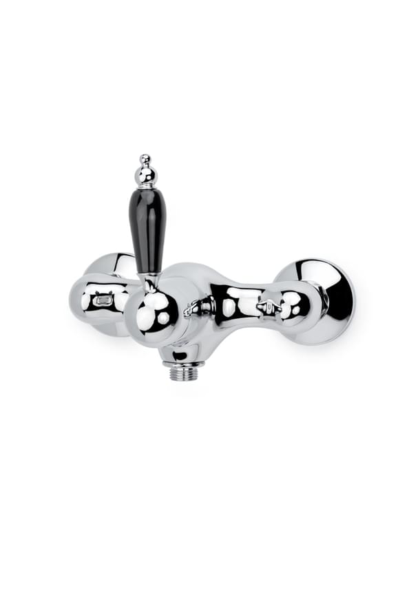 Плитка Boheme Tradizionale Смеситель TRADIZIONALE для душа с керамической ручкой хром/черный  поверхность глянец