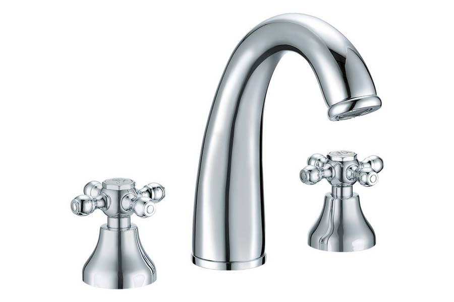 Плитка Boheme Tradizionale Смеситель TRADIZIONALE для раковины на 3 отверстия хром  поверхность глянец