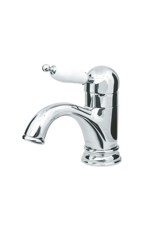 Плитка Boheme Tradizionale Смеситель TRADIZIONALE для раковины с керамической ручкой хром/белый  поверхность глянец