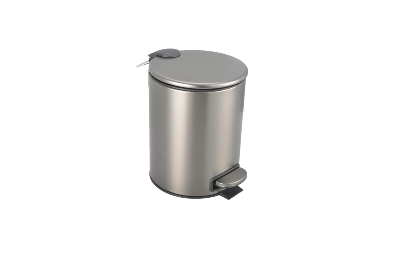 Плитка Boheme Uno Ведро UNO для мусора с педалью оружейная сталь брашированная  поверхность брашированная