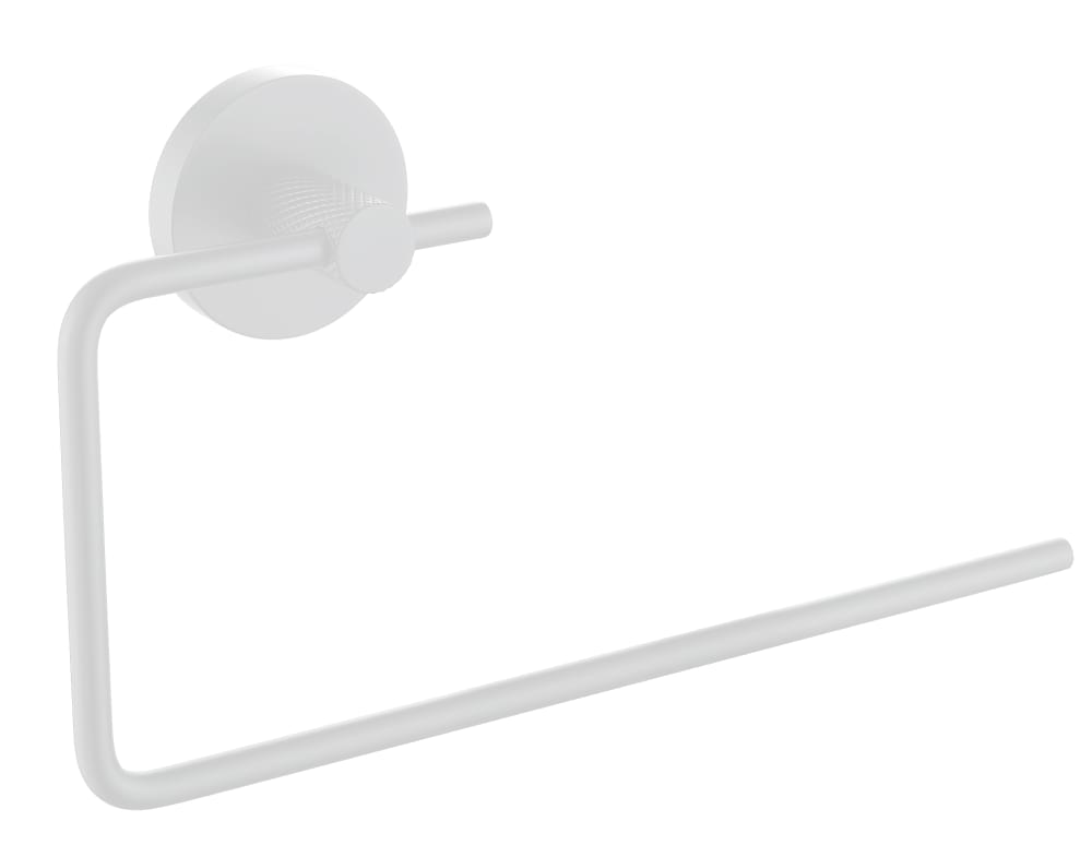 Плитка Boheme Uno Держатель UNO для полотенца кольцо белый матовый  поверхность матовая