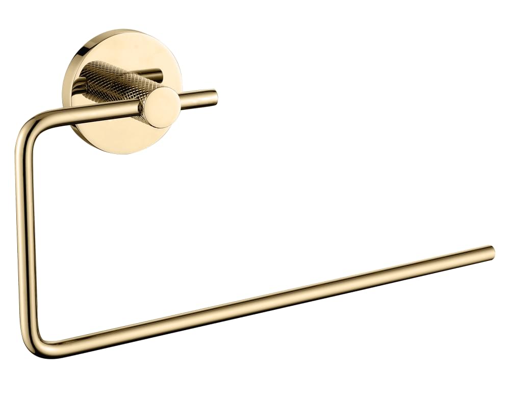 Плитка Boheme Uno Держатель UNO для полотенца кольцо золото  поверхность глянец