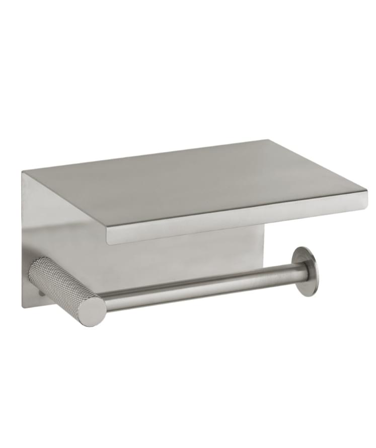 Плитка Boheme Uno Держатель UNO для т/б с полкой никель  поверхность брашированная