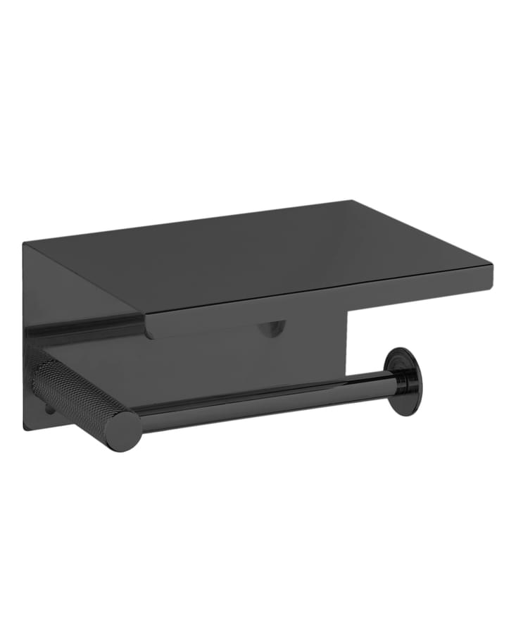 Плитка Boheme Uno Держатель UNO для т/б с полкой оружейная сталь  поверхность глянец