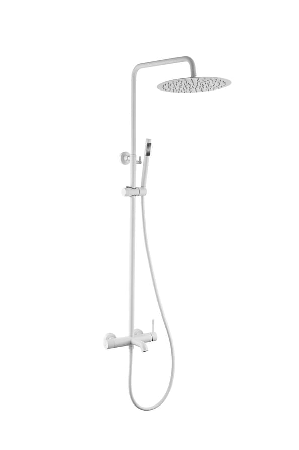 Плитка Boheme Uno Душевая система UNO со смесителем белый матовый  поверхность матовая