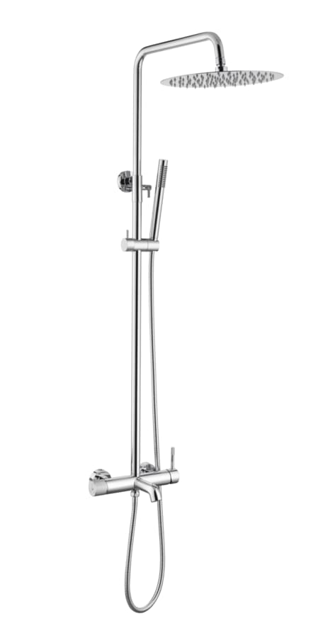Плитка Boheme Uno Душевая система UNO со смесителем хром  поверхность глянец