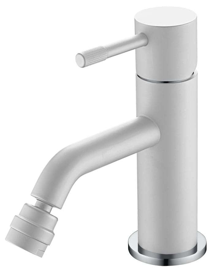 Плитка Boheme Uno Смеситель UNO для биде белый/хром  поверхность матовая