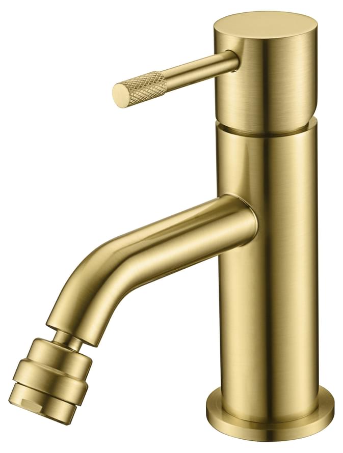 Плитка Boheme Uno Смеситель UNO для биде золото брашированное  поверхность брашированная