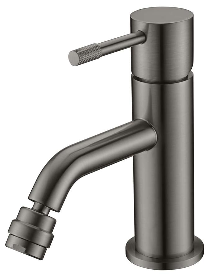 Плитка Boheme Uno Смеситель UNO для биде оружейная сталь брашированная  поверхность брашированная