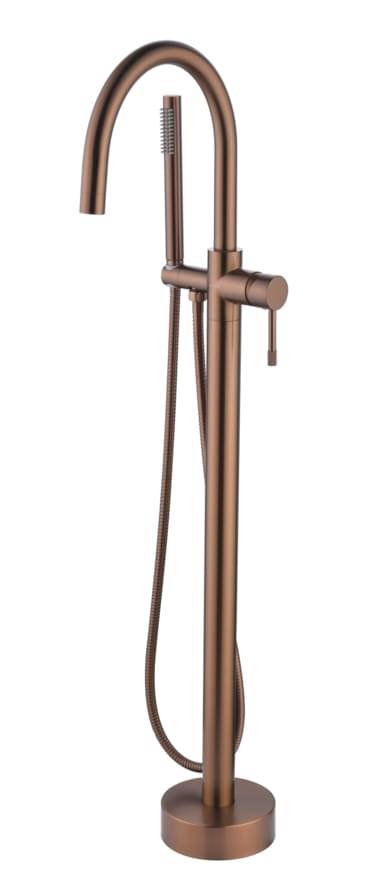 Плитка Boheme Uno Смеситель UNO для ванны напольный бронза  поверхность брашированная