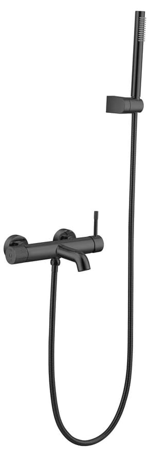 Плитка Boheme Uno Смеситель UNO для ванны с лейкой оружейная сталь  поверхность глянец