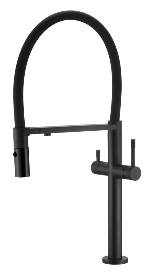Плитка Boheme Uno Смеситель UNO для кухни c краном для питьевой воды черный матовый  поверхность матовая