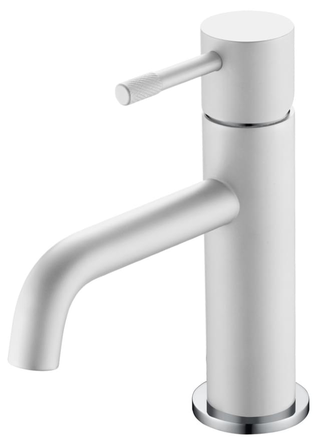 Плитка Boheme Uno Смеситель UNO для раковины белый/хром  поверхность матовая