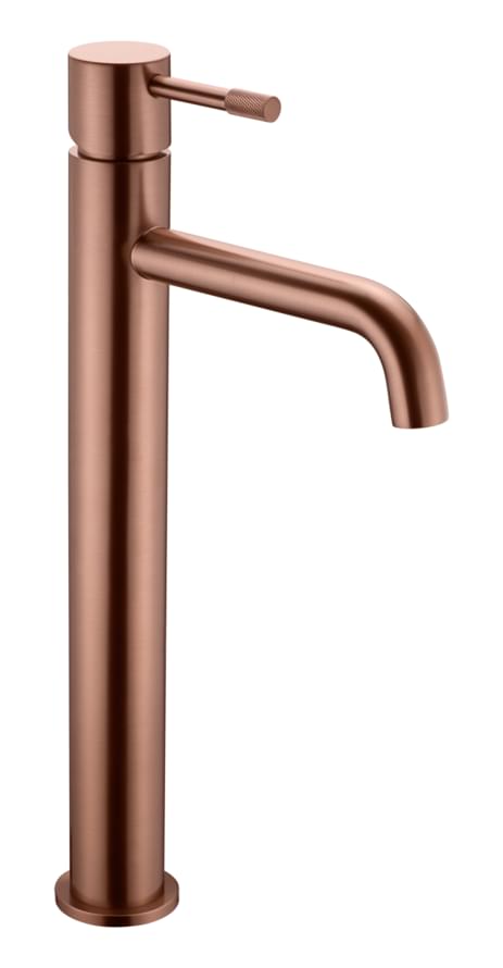 Плитка Boheme Uno Смеситель UNO для раковины высокий бронза  поверхность брашированная